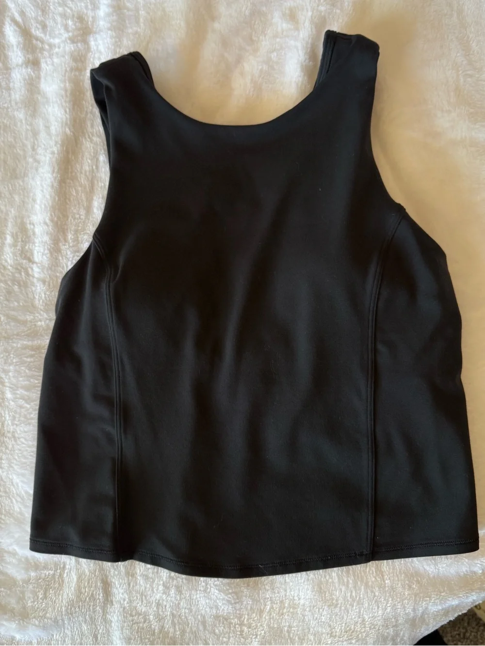 Lululemon black athletic cropped tank top | 4 / XS-S